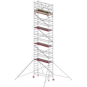 ALTREX Rolsteiger RS TOWER 41 smal, houten platform, lengte 1,85 m, werkhoogte 10,20 m