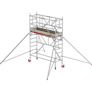 ALTREX Rolsteiger RS TOWER 41 smal met Safe-Quick, houten platform, lengte 2,45 m, werkhoogte 4,20 m