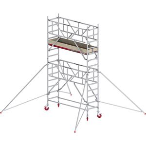 ALTREX Rolsteiger RS TOWER 41 smal met Safe-Quick, houten platform, lengte 1,85 m, werkhoogte 5,20 m
