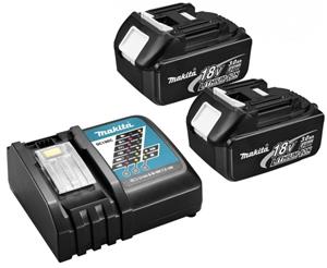 Makita Y-00197 18V Li-Ion Accu Starterset (2x 3.0Ah) + Lader