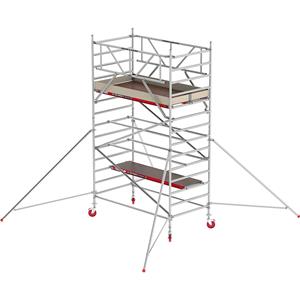 ALTREX Rolsteiger RS TOWER 42 breed, houten platform, lengte 1,85 m, werkhoogte 5,20 m