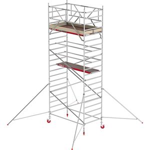 ALTREX Rolsteiger RS TOWER 42 breed, houten platform, lengte 1,85 m, werkhoogte 7,20 m