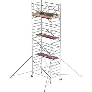 ALTREX Rolsteiger RS TOWER 42 breed, houten platform, lengte 1,85 m, werkhoogte 8,20 m