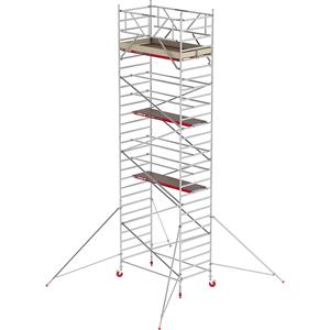 ALTREX Rolsteiger RS TOWER 42 breed, houten platform, lengte 1,85 m, werkhoogte 9,20 m