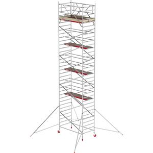 ALTREX Rolsteiger RS TOWER 42 breed, houten platform, lengte 1,85 m, werkhoogte 11,20 m