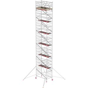 ALTREX Rolsteiger RS TOWER 42 breed, houten platform, lengte 1,85 m, werkhoogte 14,20 m