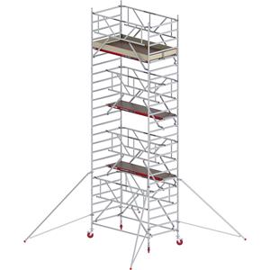 ALTREX Rolsteiger RS TOWER 42 breed met Safe-Quick, houten platform, lengte 2,45 m, werkhoogte 8,20 m