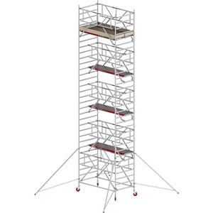 ALTREX Rolsteiger RS TOWER 42 breed met Safe-Quick, houten platform, lengte 1,85 m, werkhoogte 10,20 m