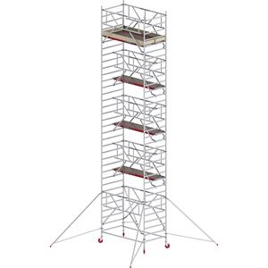 ALTREX Rolsteiger RS TOWER 42 breed met Safe-Quick, houten platform, lengte 1,85 m, werkhoogte 11,20 m