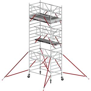 ALTREX Rolsteiger RS TOWER 52 breed, met houten platform, lengte 2,45 m, werkhoogte 7,20 m