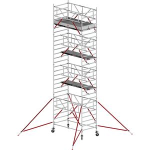 ALTREX Rolsteiger RS TOWER 52 breed, met houten platform, lengte 2,45 m, werkhoogte 9,20 m
