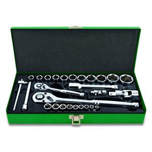 Toptul Dopsleutelset  1/4 inch, 1/2 inch 28 teilig