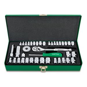 Toptul Dopsleutelset  1/4 inch, 3/8 inch 40 teilig