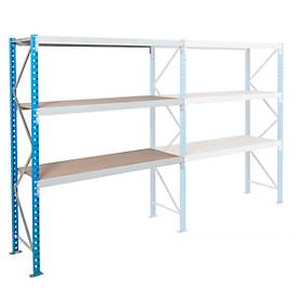 ManOrga aanbouwsectie, breedvakstelling Epsivol, 3 niveaus, B 1800 x D 600 x H 2000 mm