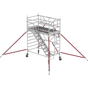 ALTREX Trappensteiger RS TOWER 53 breed, houten platform, lengte 2,45 m, werkhoogte 4,20 m