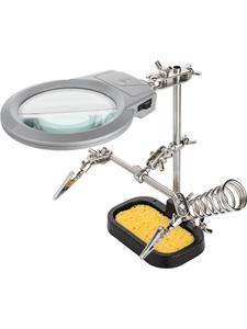 Fixpoint 3e hand met vergrootglas met LED's, houder en spons | 