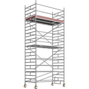 Layher Universele rolsteiger, brede uitvoering, steigerhoogte 6,43 m