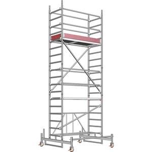 Layher Aluminium vouwsteiger ZIFA, platform 1,80 x 0,75 m, steigerhoogte 4,98 m