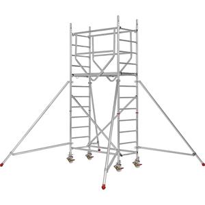 HYMER Rolsteiger ADVANCED SAFE-T 7070, gelast, platform = 1,58 x 0,61 m, module 1+kit+stabilisatorenset