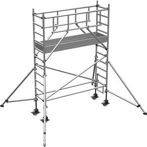 ZARGES S-PLUS rolsteiger, platform 1,80 x 0,60 m, werkhoogte 4,50 m