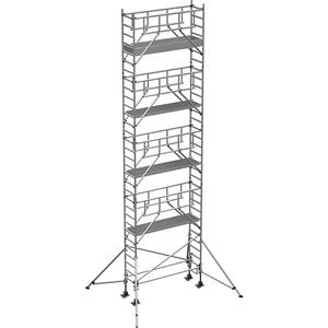 ZARGES S-PLUS rolsteiger, platform 1,80 x 0,60 m, werkhoogte 10,40 m