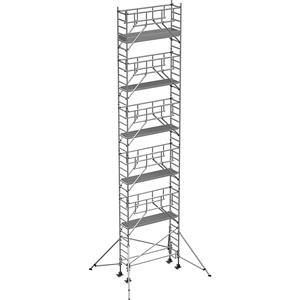 ZARGES S-PLUS rolsteiger, platform 1,80 x 0,60 m, werkhoogte 12,35 m