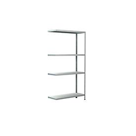 Schulte Regalwelt Legbordstelling in modulair systeem, Aanbouwstelling, 800 x 300 x 1500 mm, wit