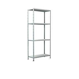 Schulte Regalwelt Legborden zonder grendels in modulair systeem, basis legbord, 800 x 350 x 1800 mm, wit