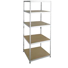 SZ Metall Legbordstelling - zware belasting - complete stelling - met 5 legborden - B 920 x D 600 x H 2400 mm - gegalvaniseerd
