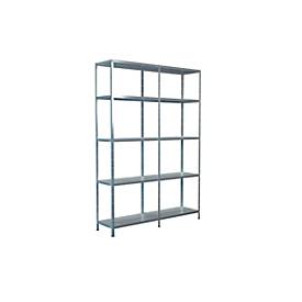 Schulte Regalwelt Legborden zonder bouten, H 2000 x B 1400 x D 350 mm, gegalvaniseerd