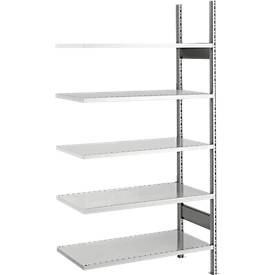 SSI Schäfer SSI Schaefer Archiefrekken, aanbouwvak, 5 legborden, breedte 750 x diepte 300 mm, verzinkt