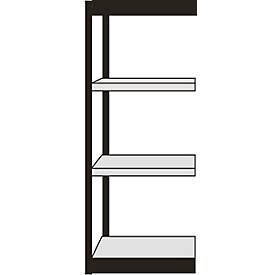 Insteekstelling Stora 100, stellingsectie, 4 legborden, b 750 mm