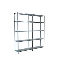 Schulte Regalwelt Legborden zonder grendels, H 2000 x B 1800 x D 350 mm, gegalvaniseerd
