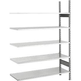 SSI Schäfer SSI Schaefer Archiefrekken, aanbouwvak, 5 legborden, breedte 995 x diepte 300 mm, verzinkt