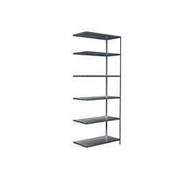 Schulte Regalwelt Legborden zonder bouten in modulair systeem, aanbouwstelling, 1000 x 500 x 2500 mm, gegalvaniseerd