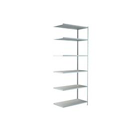Schulte Regalwelt Legborden in modulair systeem, aanbouwstelling, 1000 x 500 x 2500 mm, wit