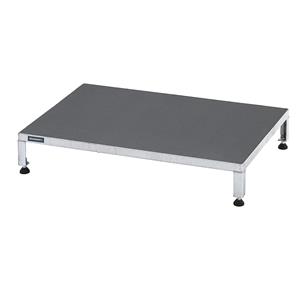 Eurokraft pro Werkplatform, in hoogte verstelbaar 165 - 230 mm, plaatmateriaal met antislip oppervlak, platform l x b = 910 x 610 mm, thermisch verzinkt