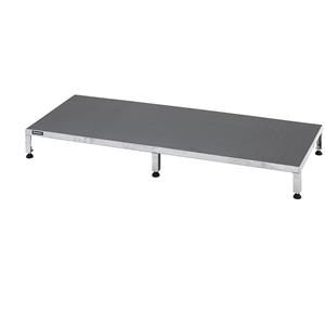 Eurokraft pro Werkplatform, in hoogte verstelbaar 165 - 230 mm, plaatmateriaal met antislip oppervlak, platform l x b = 1510 x 610 mm, thermisch verzinkt