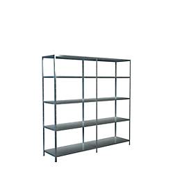 Schulte Regalwelt Legborden zonder grendels, H 2000 x B 2000 x D 500 mm, gegalvaniseerd