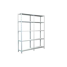 Schulte Regalwelt Legborden zonder grendels, H 2000 x B 1800 x D 350 mm, wit