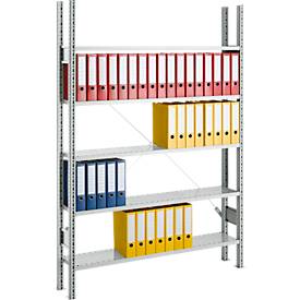 SSI Schäfer SSI Schaefer Archiefrekken, aanbouwvak, 7 legborden, breedte 995 x diepte 300 mm, verzinkt
