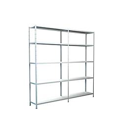 Schulte Regalwelt Legborden zonder grendels, H 2000 x B 2000 x D 350 mm, wit