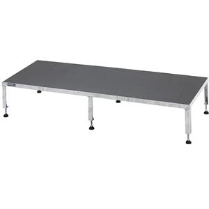 Eurokraft pro Werkplatform, in hoogte verstelbaar 255 - 320 mm, plaatmateriaal met antislip oppervlak, platform l x b = 1510 x 610 mm, thermisch verzinkt