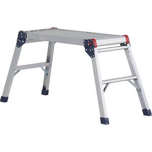 Aluminium werkplatform, met 2 treden, inklapbaar, vanaf 2 stuks