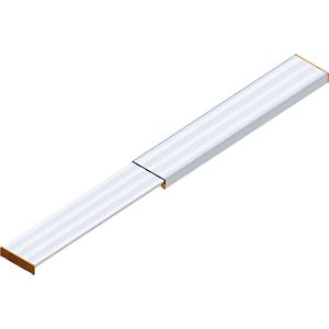 Uitschuifbare aluminium loopplank, draagvermogen 150 kg, lengte 1,6 m - 2,9 m, vanaf 2 stuks