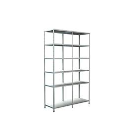 Schulte Regalwelt Legborden zonder grendels, H 2300 x B 1400 x D 500, wit