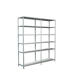 Schulte Regalwelt Legborden zonder grendels, H 2300 x B 2000 x D 500, wit