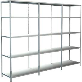 Schulte Regalwelt Legborden zonder grendels, H 2000 x B 2600 x D 500 mm, wit