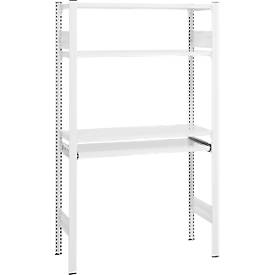 ORDO Insteekstelling  Home - stalen - basisrek -  B 1060 x D 435 x H 1750 mm - 3 legborden - verkeerswit RAL 9016