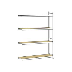 SCHULTE Breedvakstelling, met spaanplaat, hoogte 2500 mm, spanwijdte 1500 mm, aanbouwstelling, diepte 500 mm